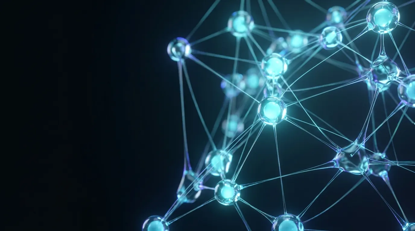 A vast constellation of connected nodes, like an operating system running an organization