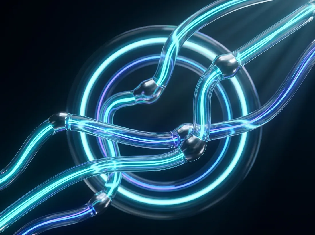 Streams of light flowing through automated pipelines
